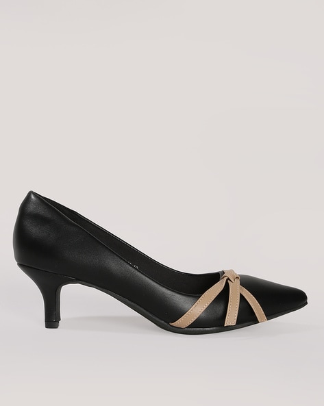 Court shoes with ties - Black - Ladies