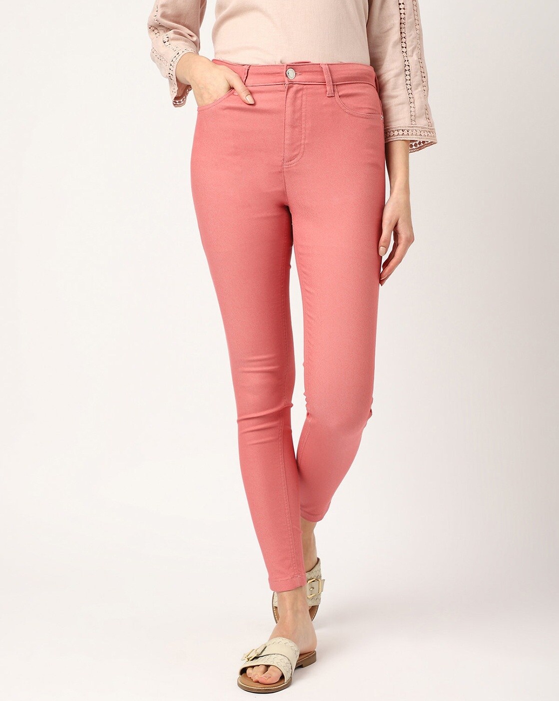 at tilbagetrække Fjern Forslag Buy Pink Jeans & Jeggings for Women by Marks & Spencer Online | Ajio.com