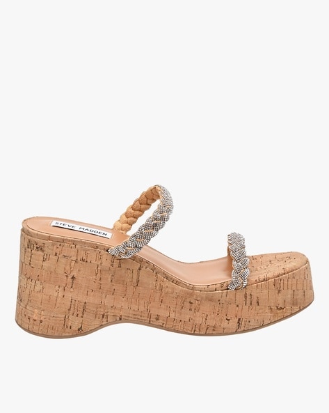 Steve madden hot sale beige wedges