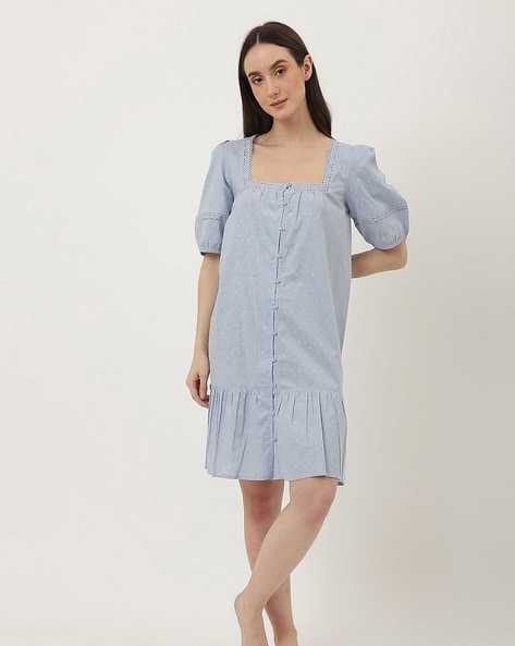 Buy Blue Nightshirts&Nighties for Women by Marks & Spencer Online