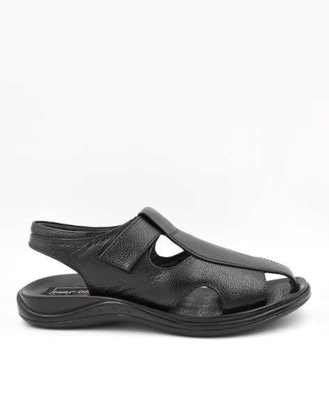 Black closed online sandals