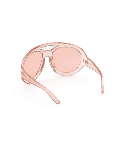 Buy Tom Ford FT0886 68 72Y UV-Protected Wrap Sunglasses | Pink Color Women  | AJIO LUXE