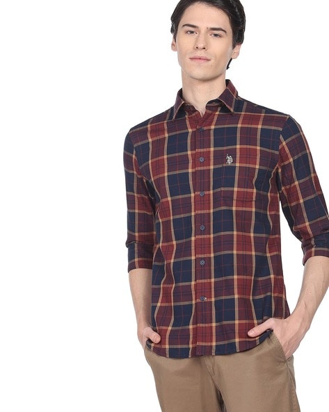 Checked Shirt with Patch Pocket