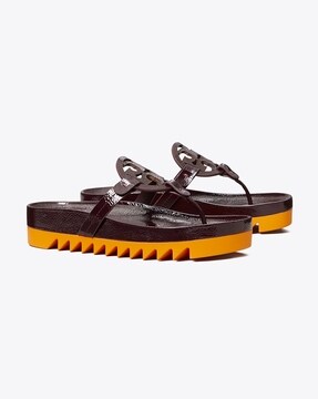 Buy Tory Burch Women's Miller Patent Thong Sandal Online at desertcartINDIA