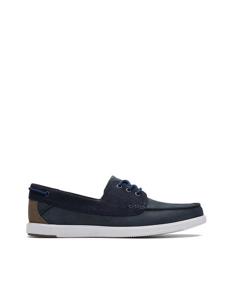 Clarks navy store casual shoes