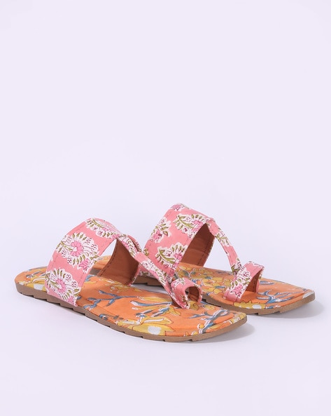 Buy Shanaya Women's Footwear White Floral Printed Beautiful Design Heel  Mules | Casual Open Toe Sandals For Women And Girls Online at Best Prices  in India - JioMart.