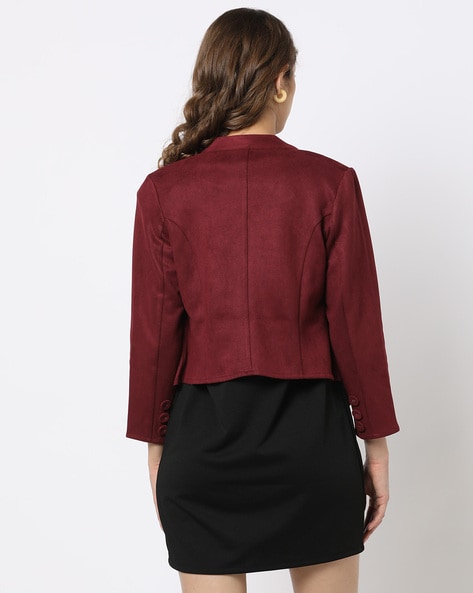 Burgundy hot sale waterfall jacket