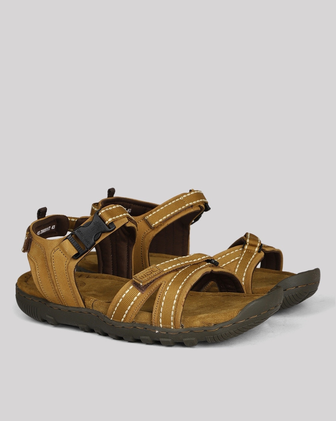 Woodland Black floater sandals