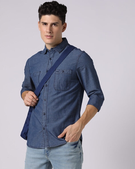 Buy Blue Shirts for Men by Buda Jeans Co Online