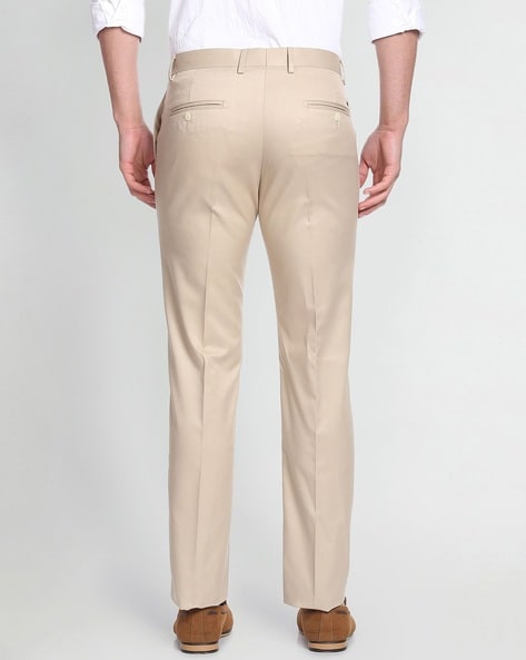 Buy MidRise FlatFront Trousers Online at Best Prices in India  JioMart