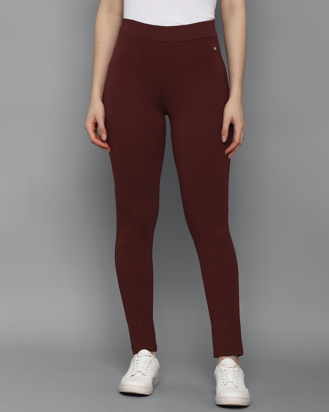 Buy Maroon Trousers  Pants for Women by ALLEN SOLLY Online  Ajiocom