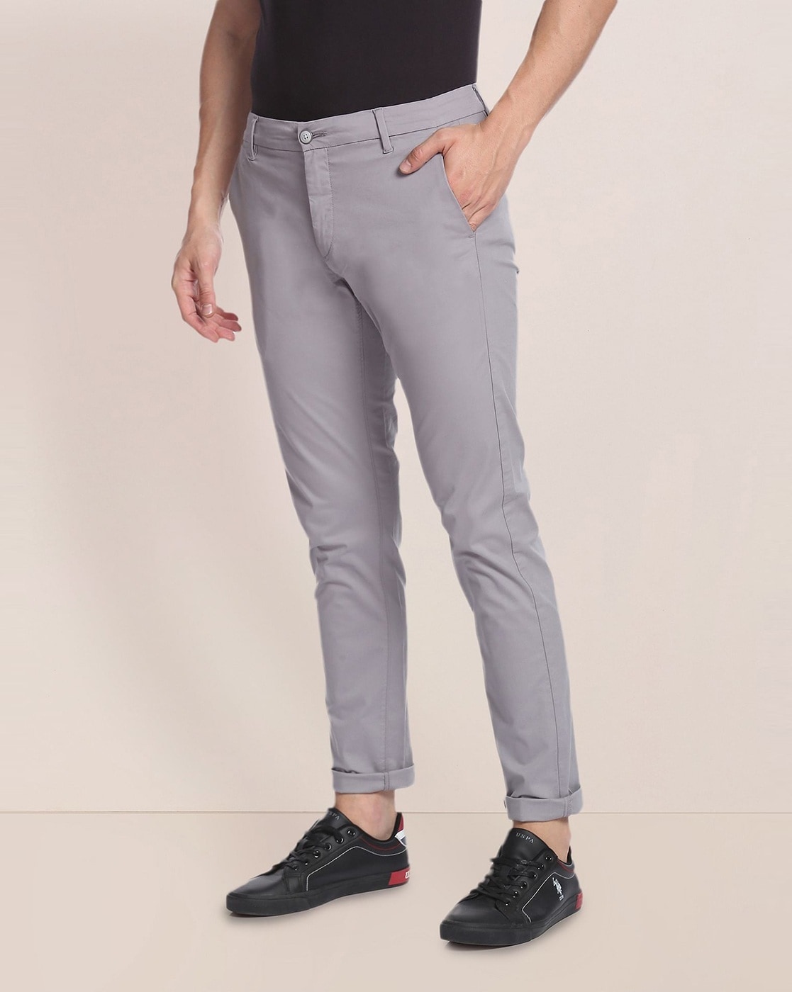 Buy Van Heusen Grey Trousers Online  753033  Van Heusen