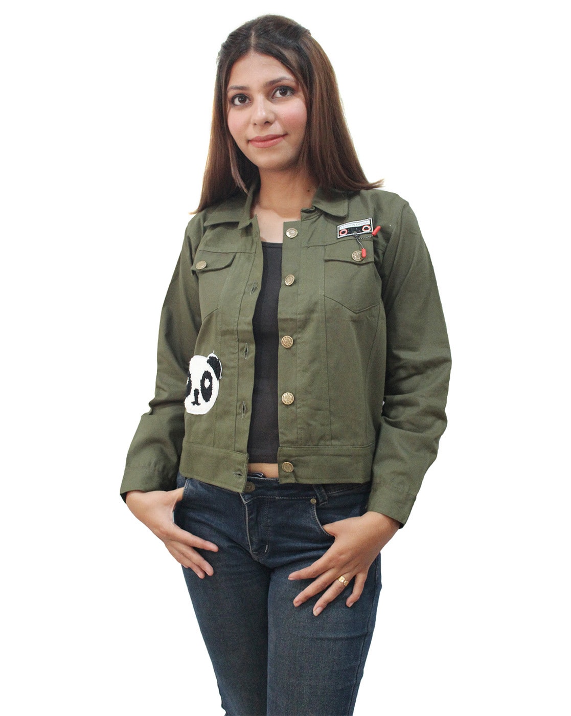 Womens Green Jackets | Army Green Jacket Olive Utility | Jacket outfit women,  Green denim jacket, Green jacket outfit