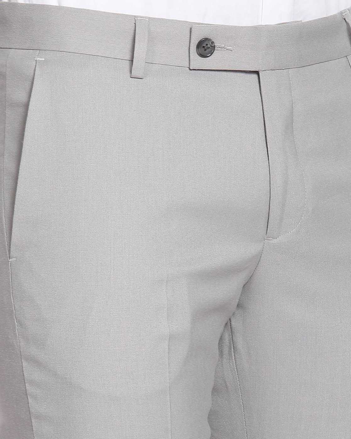 Wide twill trousers - Light grey - Ladies | H&M IN