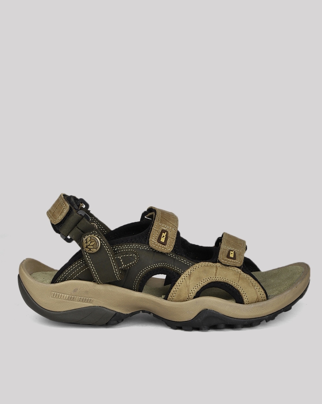 Buy Khaki Brown Sandals for Men by WOODLAND Online | Ajio.com