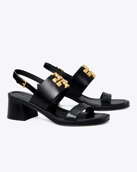 Tory Burch Miller Knotted Sandal in Black | Lyst