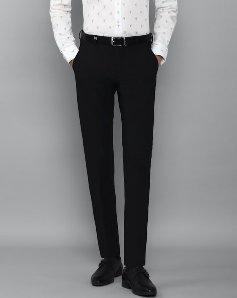 Buy Louis Philippe Sport Men Khaki Slim Fit Printed Regular Trousers on  Myntra | PaisaWapas.com