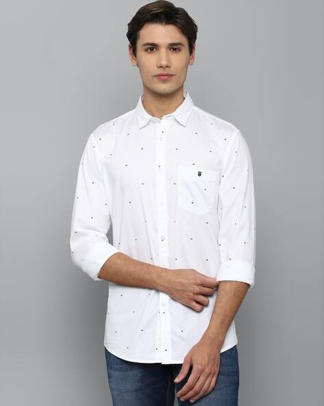 Mens Denim Lp Jeans Shirts LP Jeans By Louis Philippe Printed Men