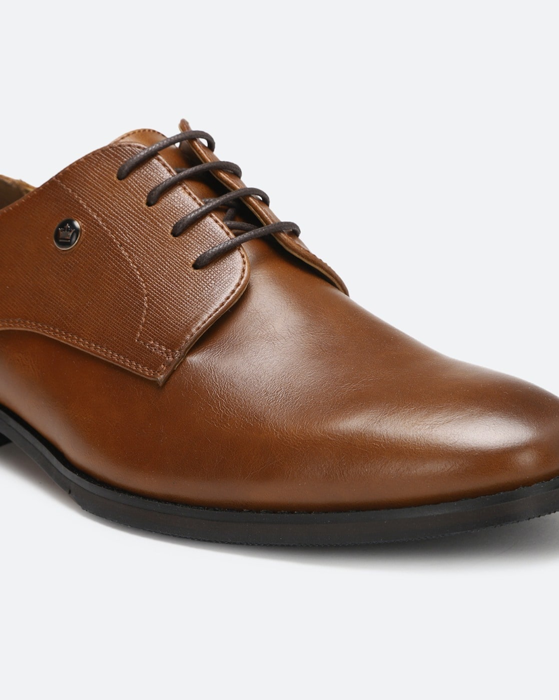 Louis Philippe Men's Brown Oxford Shoes