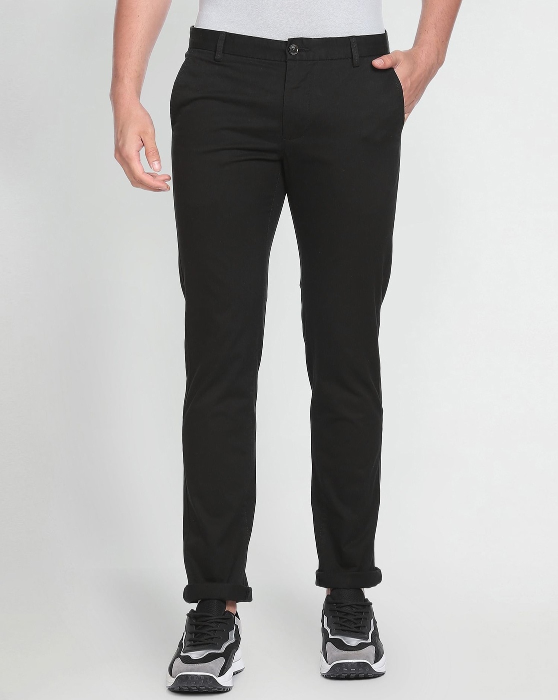 Buy Navy Blue Trousers & Pants for Men by ARROW Online | Ajio.com