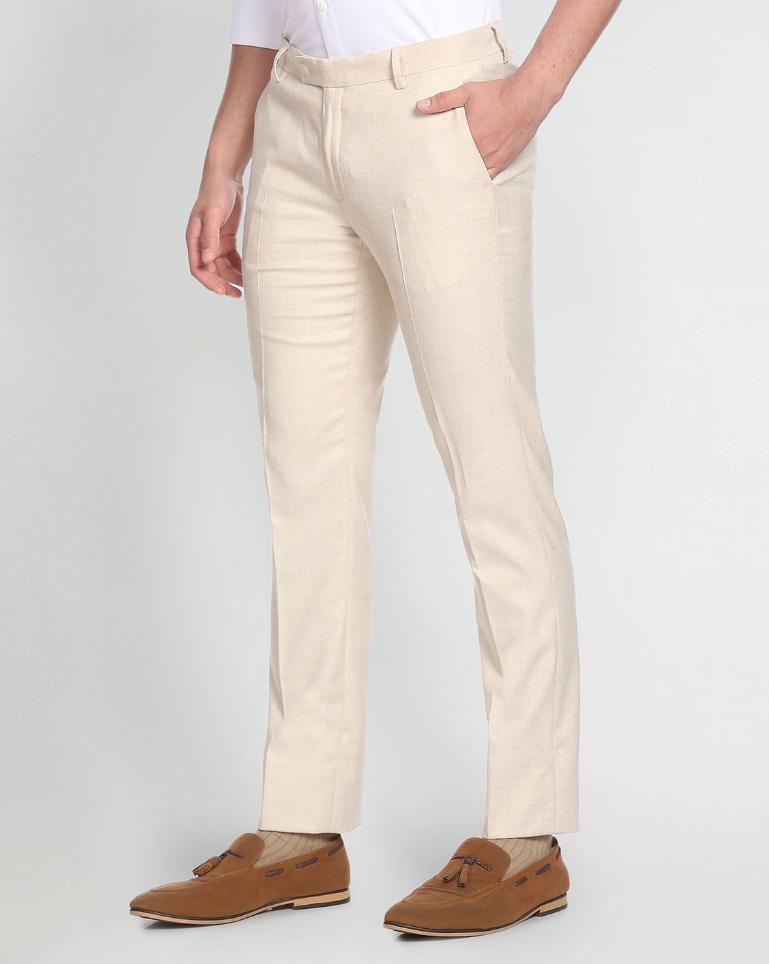 Buy Arrow Hudson Tailored Fit Formal Trousers - NNNOW.com