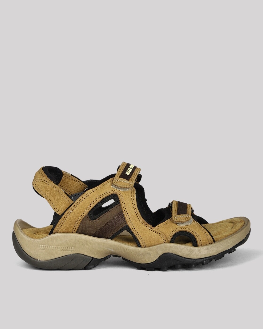 Buy Mustard Yellow Sandals for Men by WOODLAND Online | Ajio.com