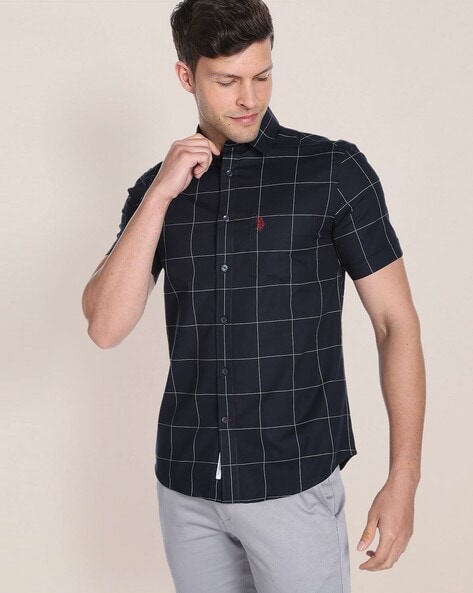 Us polo assn half sleeve shirts sale