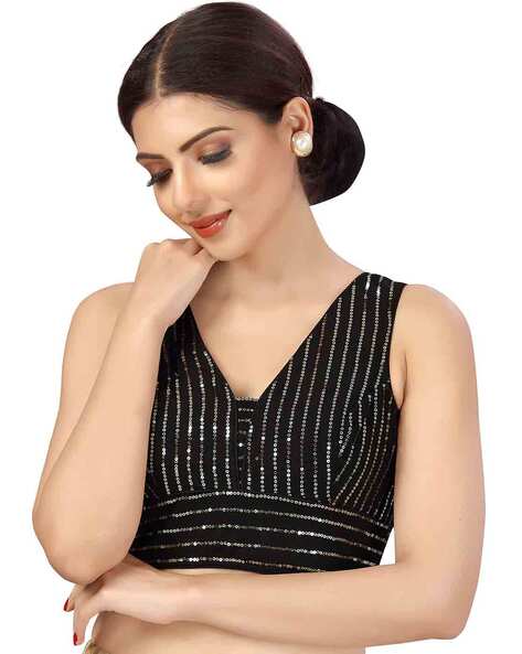 Buy Black Blouses for Women by Studio Shringaar Online