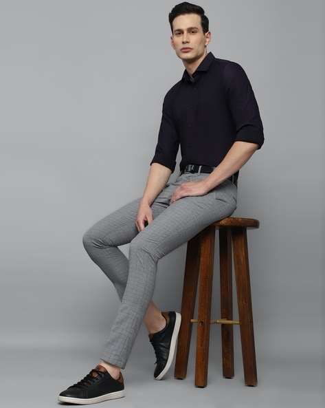 Buy Louis Philippe Sport Men Slim Fit Smart Casual Trousers - Trousers for  Men 24948380 | Myntra