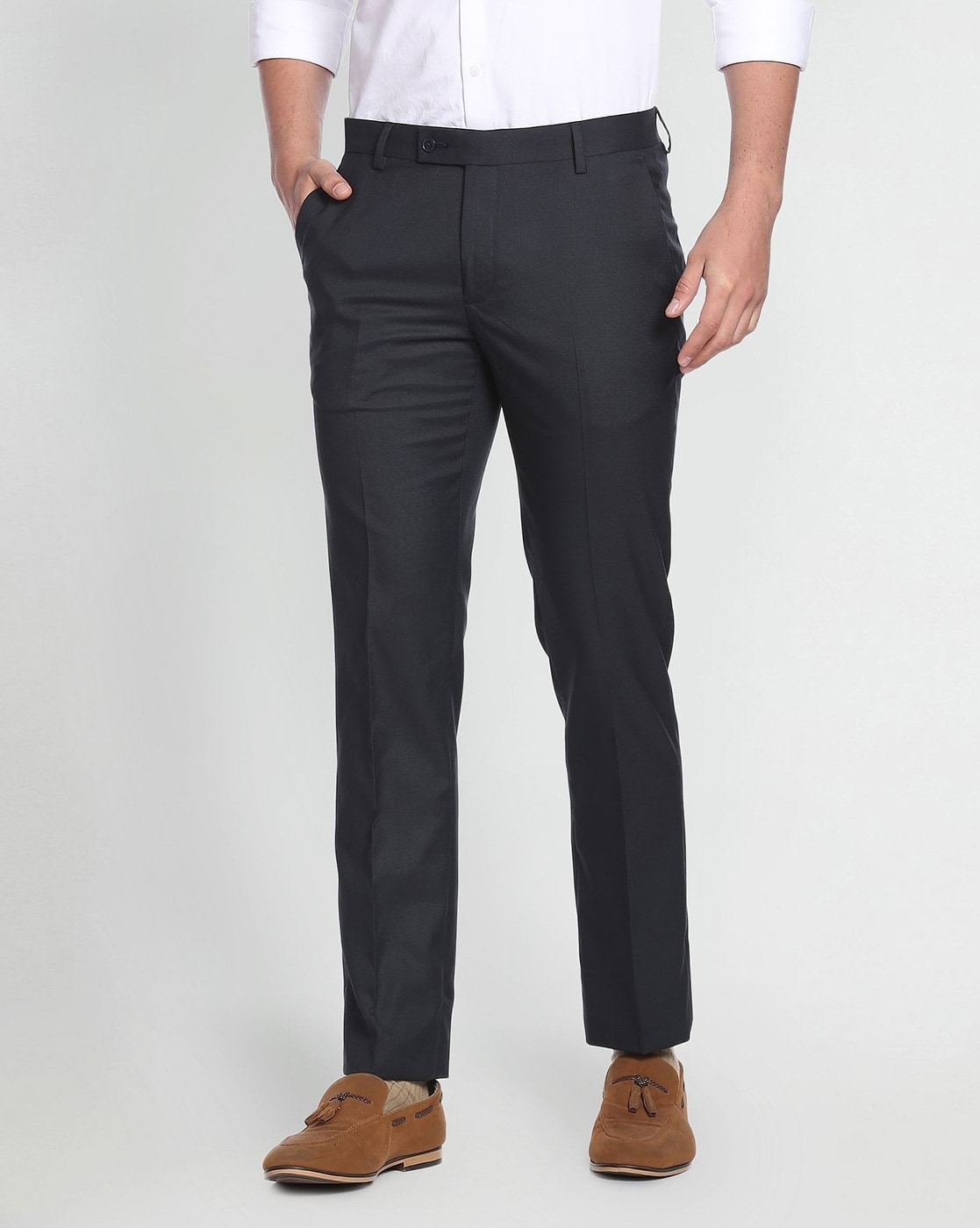 ARROW Regular Fit Men Black Trousers - Buy ARROW Regular Fit Men Black  Trousers Online at Best Prices in India | Flipkart.com