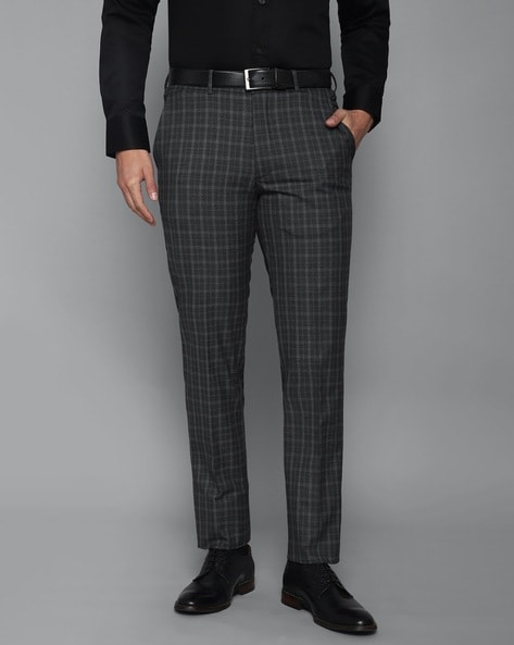 Buy Louis Philippe Grey Ath Work Trousers Online - 357435 | Louis Philippe