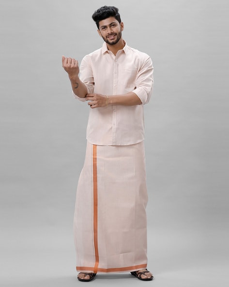 Buy Copper Ethnic Suit Sets for Men by Ramraj Cotton Online