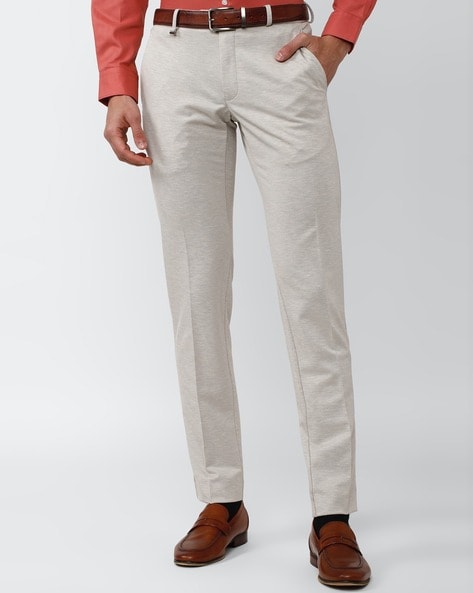 Buy American Noti Men White Solid Slim fit Regular trousers Online at Low  Prices in India  Paytmmallcom