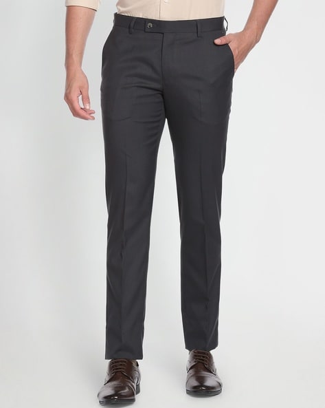 Buy Navy Blue Trousers  Pants for Men by ARROW Online  Ajiocom