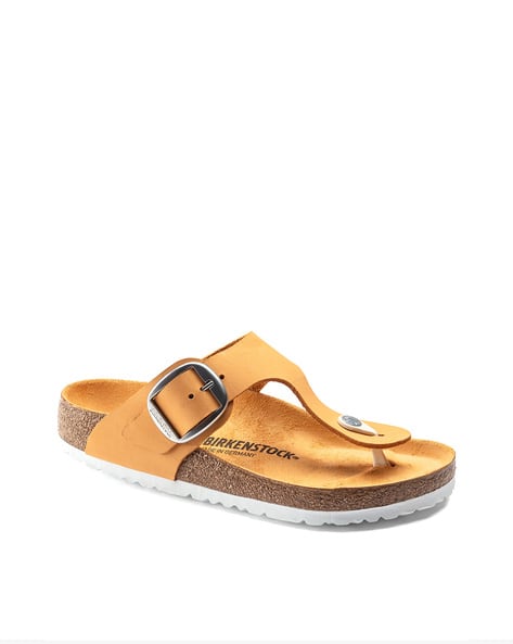 Gizeh Big Buckle Thong-Strap Regular Fit Flat Sandals