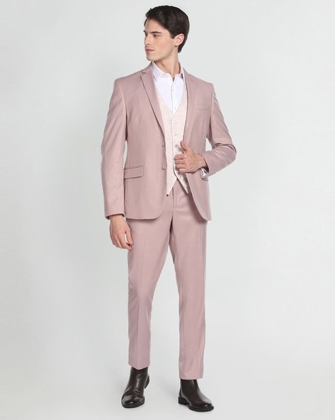Formal Men 3 Piece Wedding Suit Groom Tuxedo Slim Fit Business Suits  Champagne Wedding Suit Costume Homme (Blazer+Pants+Vest) - AliExpress