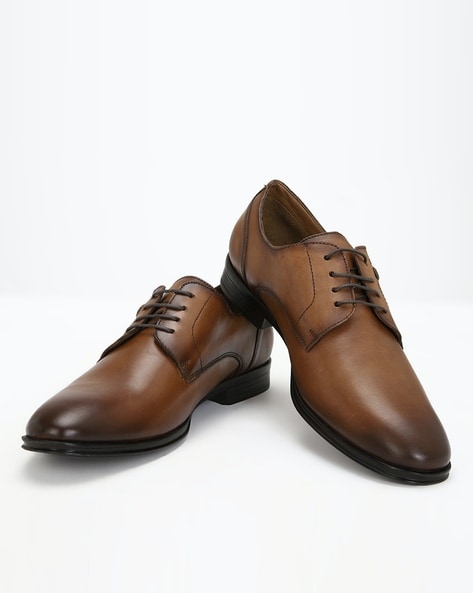 Buy Louis Philippe Derby Formal Shoes For Men ( BROWN ) Online at Low  Prices in India 