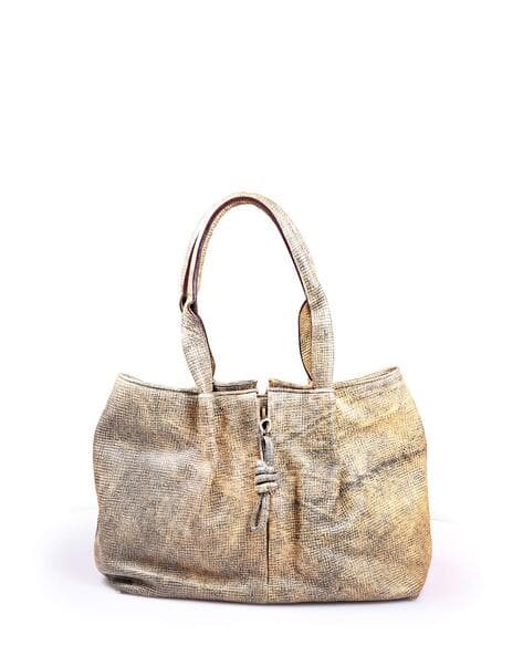 Buy TISSA FONTANEDA Genuine Leather Hobo Bag Aviator Grey Color