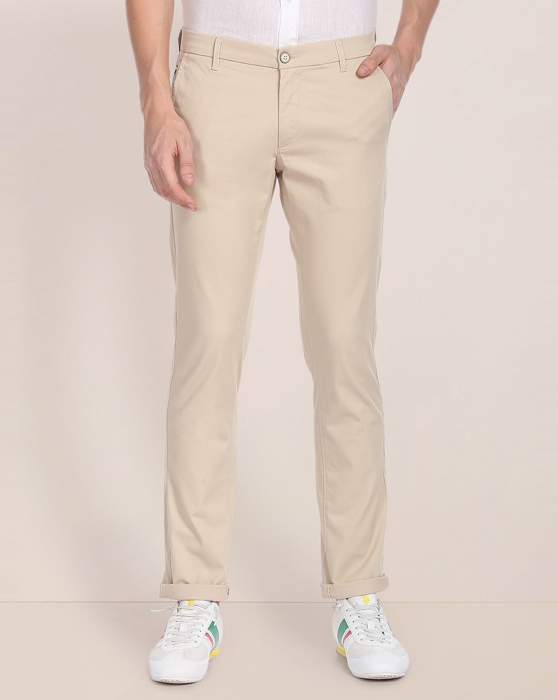 Buy US Polo Assn Mid Rise Solid Formal Trousers  NNNOWcom