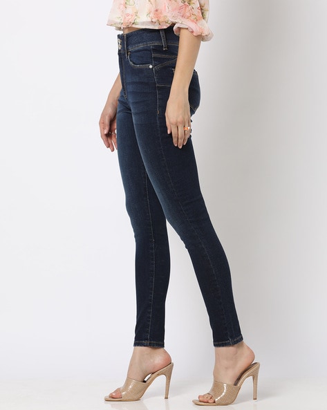 High Rise True Skinny Jeans