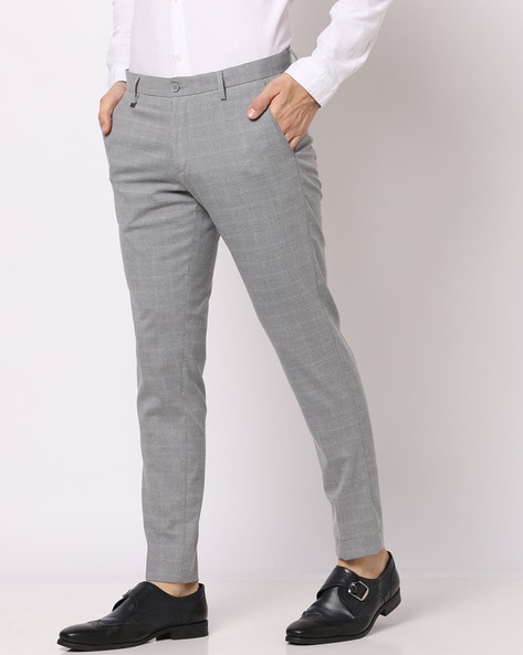 Buy Grey Trousers & Pants for Men by NETPLAY Online