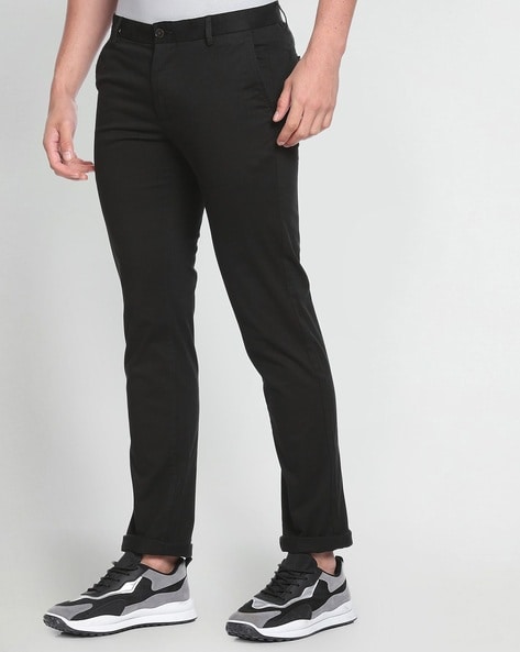 Low Rise Criss Cross Suit Trousers, Black – SourceUnknown