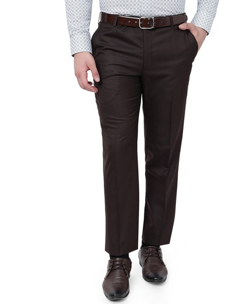 Buy Beige Trousers & Pants for Men by VAN HEUSEN Online | Ajio.com