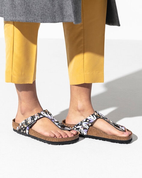 Birkenstock gizeh leopard online print