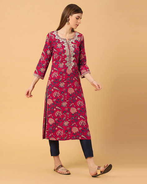 162103 new 2023 latest designer long black navaratri kurtis - Reewaz  International | Wholesaler & Exporter of indian ethnic wear catalogs.