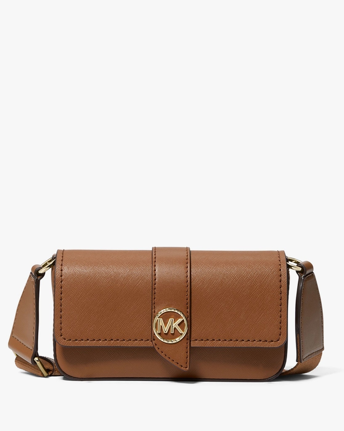 MICHAEL KORS: Greenwich Michael bag in saffiano leather - Gnawed