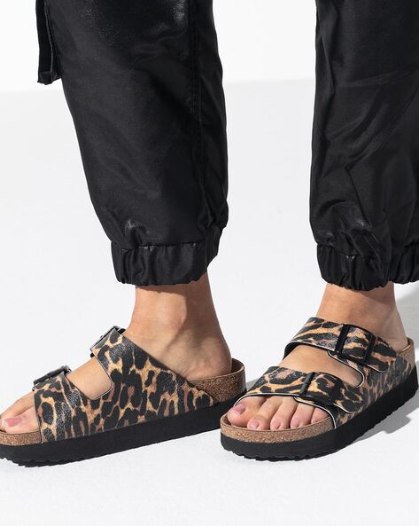 Arizona Animal Print Narrow Fit Flat Sandals