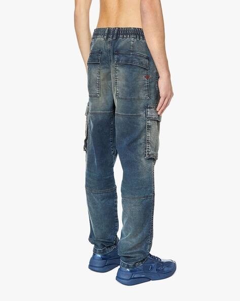 Buy DIESEL D-KROOLEY-CARGO JOGG Tapered Fit Regular Waist Washed 