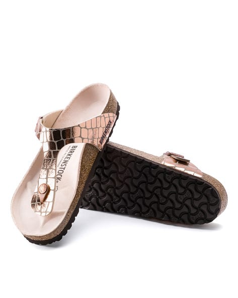 Buy Birkenstock Gizeh T-Strap Regular Fit Flat Sandals Rose Gold