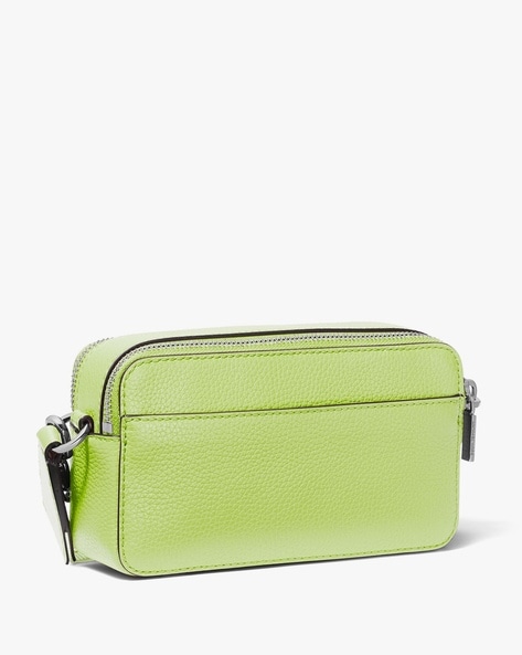 Jet Set Small Pebbled Leather Double Zip Camera Bag